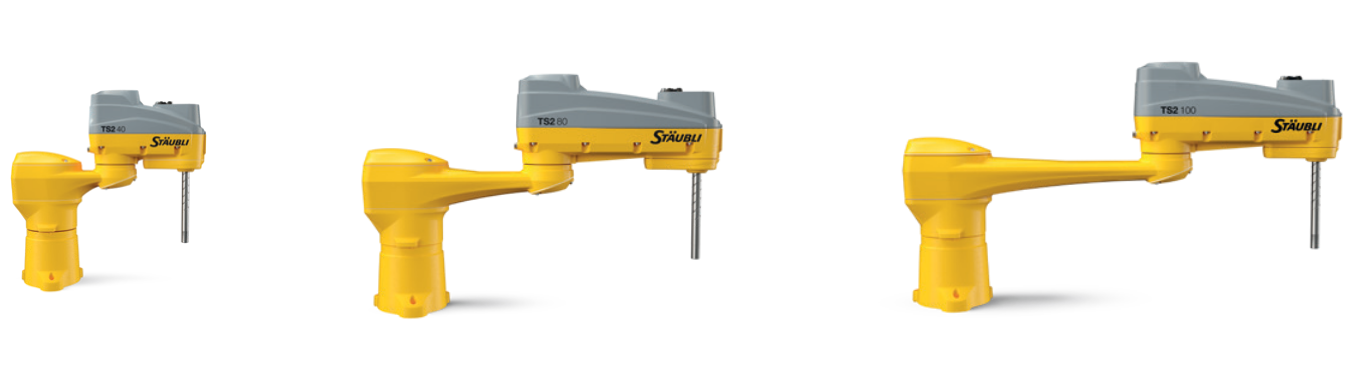 Stäubli TS2 SCARA robot range