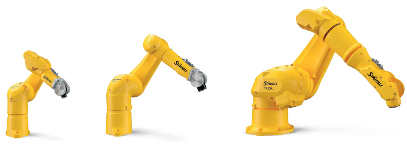 Stäubli TX2 six axis industrial robot range