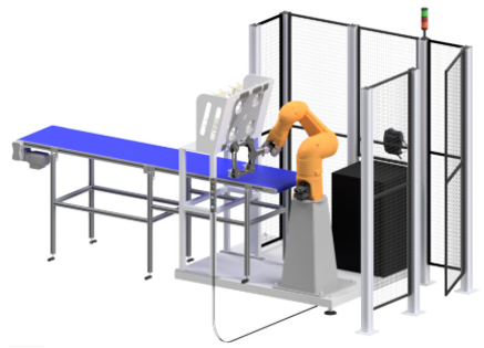 IFLEX Core in-mould labelling cell for lid production