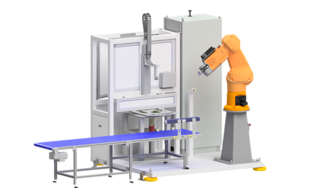 IFLEX Versa in-mould labelling automation platform for tub production