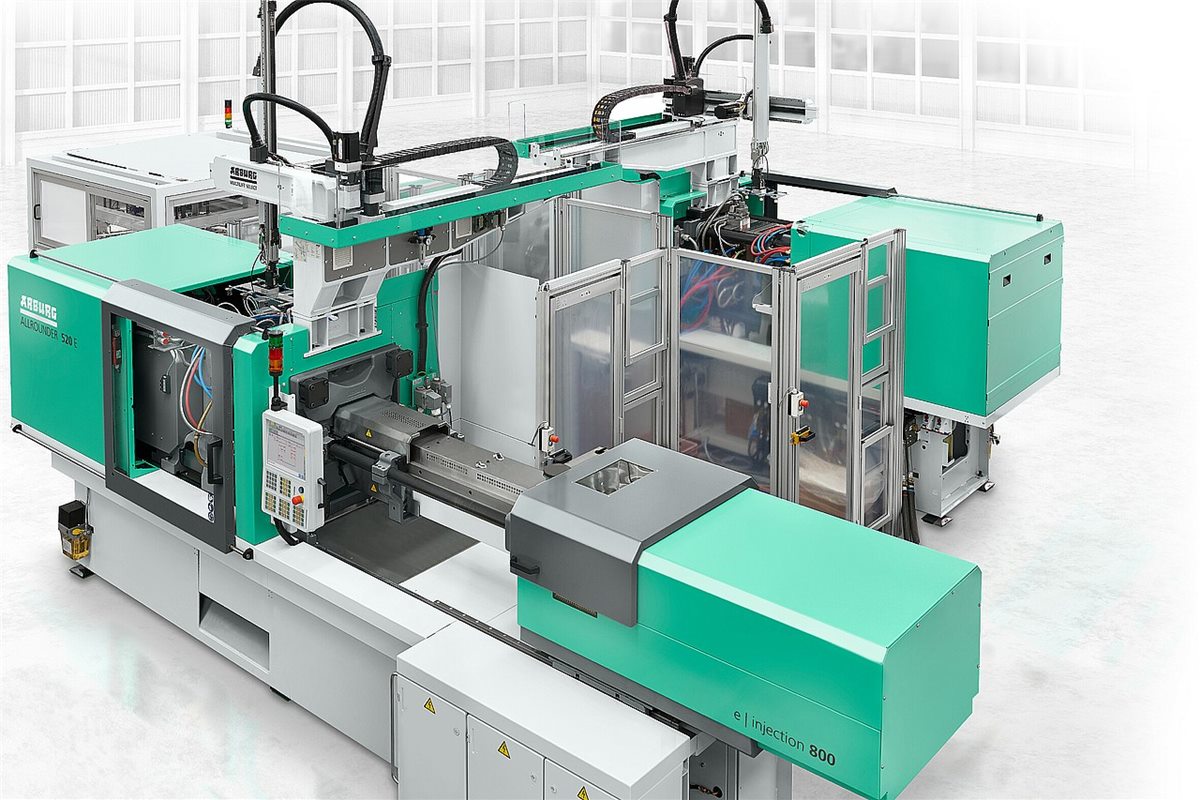 Arburg turnkey moulding cell with robots