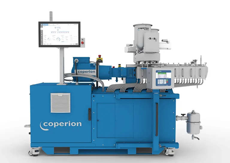 Coperion compounding and extrusion line installation